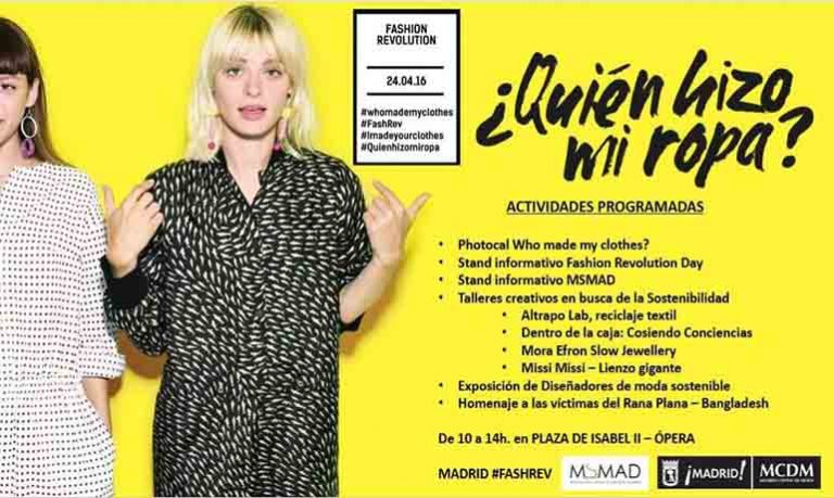 La Asociación de Moda Sostenible de Madrid celebra el Fashion Revolution Day